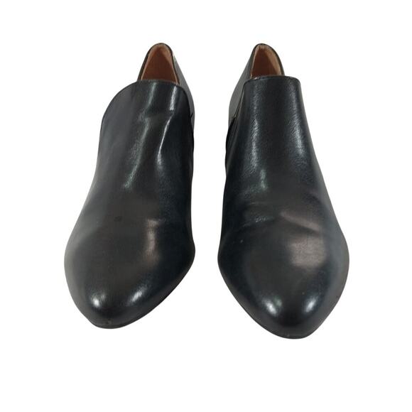 NWOT! ABELLA! EXPERT COMFORT! BLACK VEGAN LEATHER CHUNKY HEEL ANKLE BOOTS! SZ 6M - Picture 5 of 10